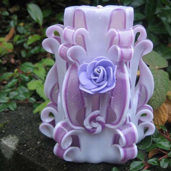 Handgemachte_Kerze_Violeta